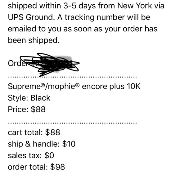 (SOLD) Supreme mophie encore plus 10k (SS18) - Picture 5 of 5